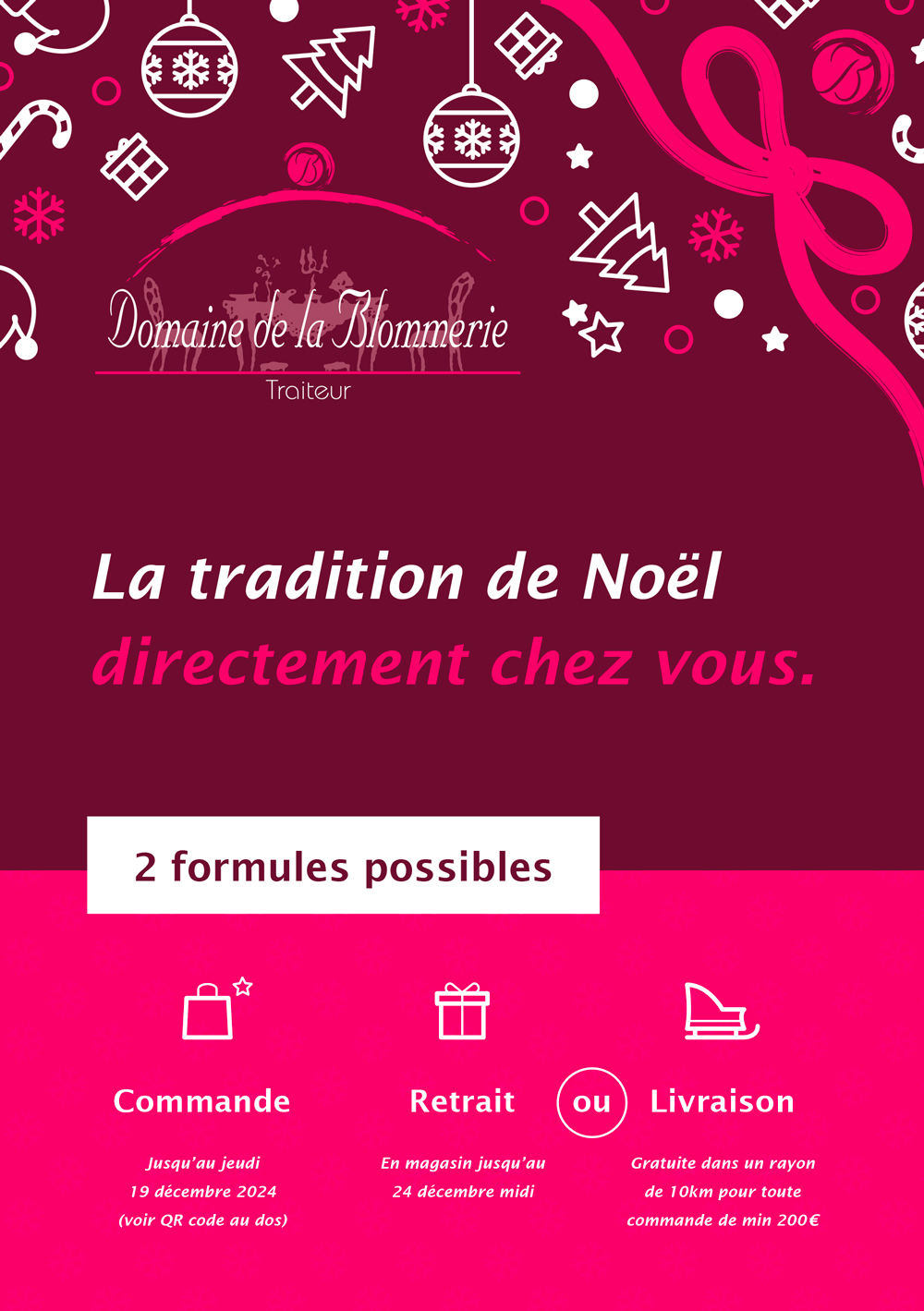 Menu de Noël 2024